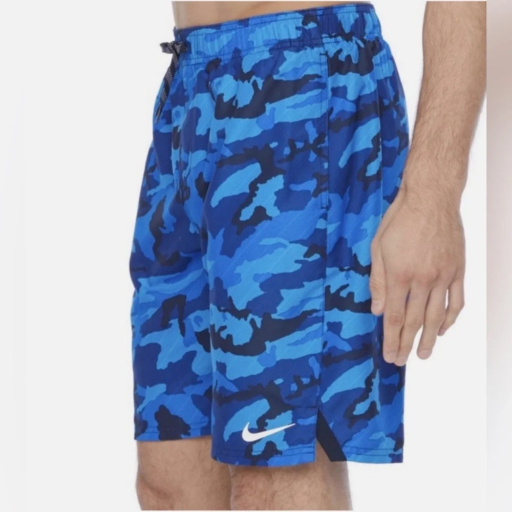 Nike Swim Men’s Vital 9in Volley Beach Shorts NESS9423-489 Obsidian Size L